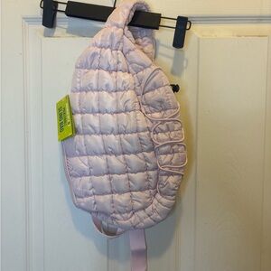 Quilted Light Pink Pickleball Sling Backpack